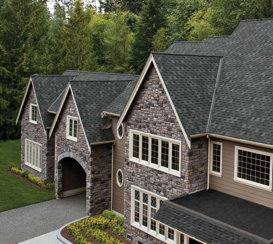 Color Featured: Shadow Black Armourshake LIMITED LIFETIME ARCHITECTURAL SHINGLES For a rooftop that stands above the rest, the classic and elegant Armourshake performs far better than any asphalt