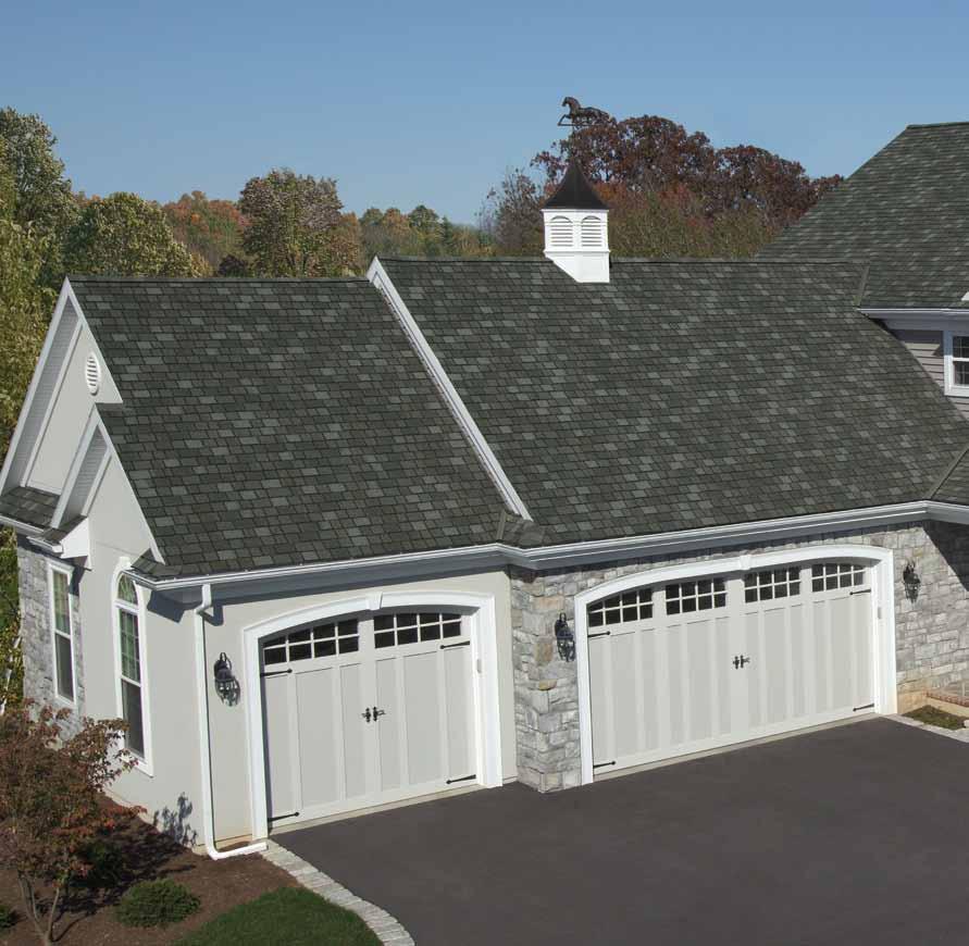 Harvest Slate Mountain Slate Shadow Slate A stronghold of quality Built tough, our slate-like shingles offer superior protection from the elements under their regal appearance.