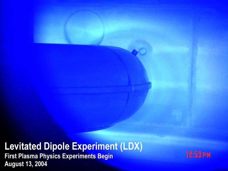 What s s New First plasma operation in LDX! The dipole coil was mechanically supported.