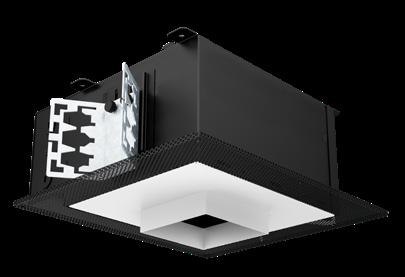 Measurements in ( ) are metric equivalents. VF150 Series Housings SQUARE ADJUSTABLE RECESSED DOWNLIGHT 6.65 (169) Tie down Tabs Butterfly Bracket 9.40 (239) 360 Rotation Tie down Tabs TUNE 4.