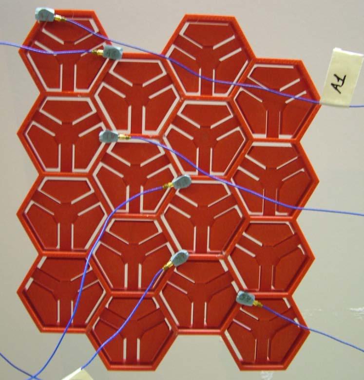 Study of honeycomb panels with local cell