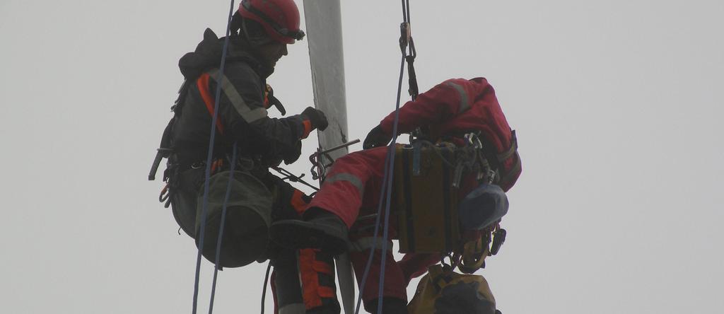 Rope Access Inspections and repairs of wind turbine blades require knowledge, expertise and special equipment together with highly trained technicians.