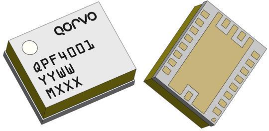 QPF41 26 3 GHz 1W GaN Front End Module Product Description The QPF41 is a multi-function Gallium Nitride MMIC front - end module targeted for 28 GHz phased array G base stations and terminals.