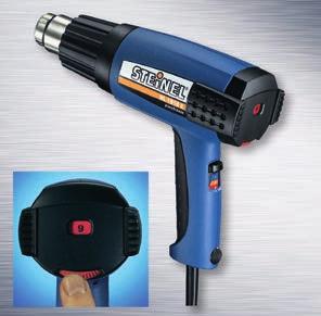 HL2010E & HL1910E Electronic Thermocouple Control General Purpose Heat Guns HL2010E-230V-UK Heat Gun with LCD Temp Display The HL2010E heat gun is microprocessor controlled and features an LCD