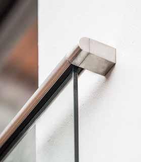 Featuring a choice of fixing methods, the base has space for a mechanical anchor for concrete walls or a bolt to connect to a metal stringer.