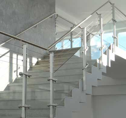 Choose round or square, stainless steel or wood (beech, cedar or oak) Combine with a round, Q-lights LED lighted handrail QUICKRAIL DESIGNED TO