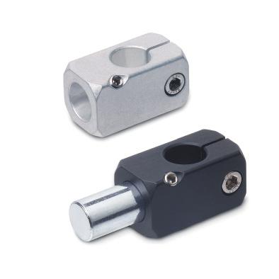 MSM-H Aluminium. Clamping and grub screws AISI 0 stainless steel with hexagon socket. Standard executions With hole tolerance H: - MSM-H-A-ANB: anodised aluminium, black colour.