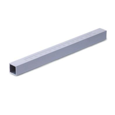 MSM-Q Square connecting tubes Anodised aluminium square tube, natural colour, matte finish. Standard executions - MSM-Q-AL: without graduations.