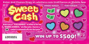 $ 1 GAME #1343 $WEET CA$H FEBRUARY 2019 WIN UP TO 00! HOW TO PLAY ODDS & WINNERS * PRIZE PAYOUT 60% After game start, some prizes, including top prizes, may have been claimed.