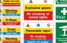 Signs Safety signs Pipe markings Inventory control ISO Lean manufacturing Factory vehicles and