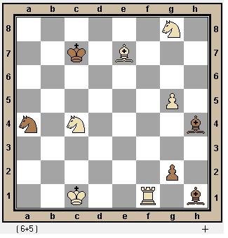 #1 Victor Aberman (USA), vaaberman@gmail.com, 3rd FIDE World Cup, 4th 8th Prize, 2013 6N1/2k1B3/8/6P1/n1N4b/8/6p1/2K2R1b 1.Bd6+! {The play should go in a precise order!} (1.Rg1? Bf2 2.Bd6+ (2.