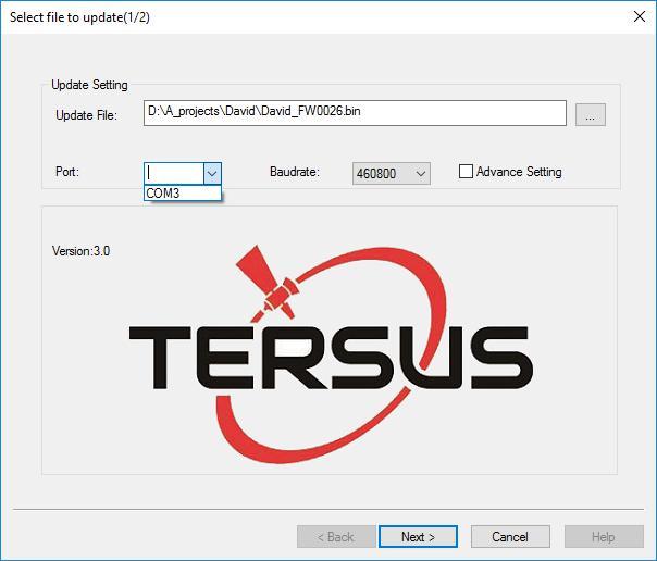 web site https://www.tersus-gnss.com/software, or it can be obtained from Tersus technical support. After completing the hardware connection mentioned in 2.1.