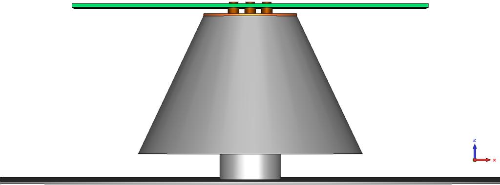 Conical Quad-Mode Antenna Conical Quad-Mode Antenna Design Conical Quad-Mode Antenna Conical quad-mode antenna integrates [1] two perpendicularly oriented bow-tie dipole antennas with a