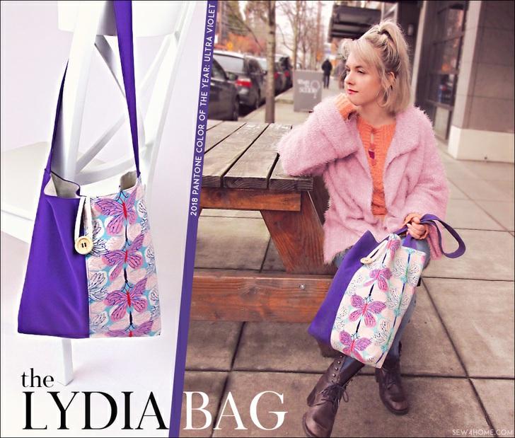 Published on Sew4Home The Lydia Bag, featuring 2018 Pantone Color of the Year: Ultra Violet Editor: Liz Johnson Monday, 29 January 2018 1:00 Sometimes you just need something simple!