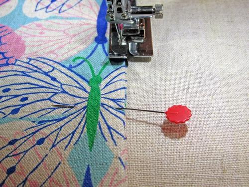 We used our Janome Ditch Quilting foot with the needle in the left position to keep a precise seam. 14.