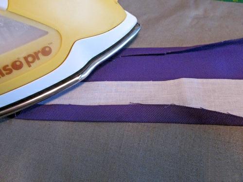 Create the strap 1. Find the 30 length of fabric for the strap and the matching interfacing. 2.