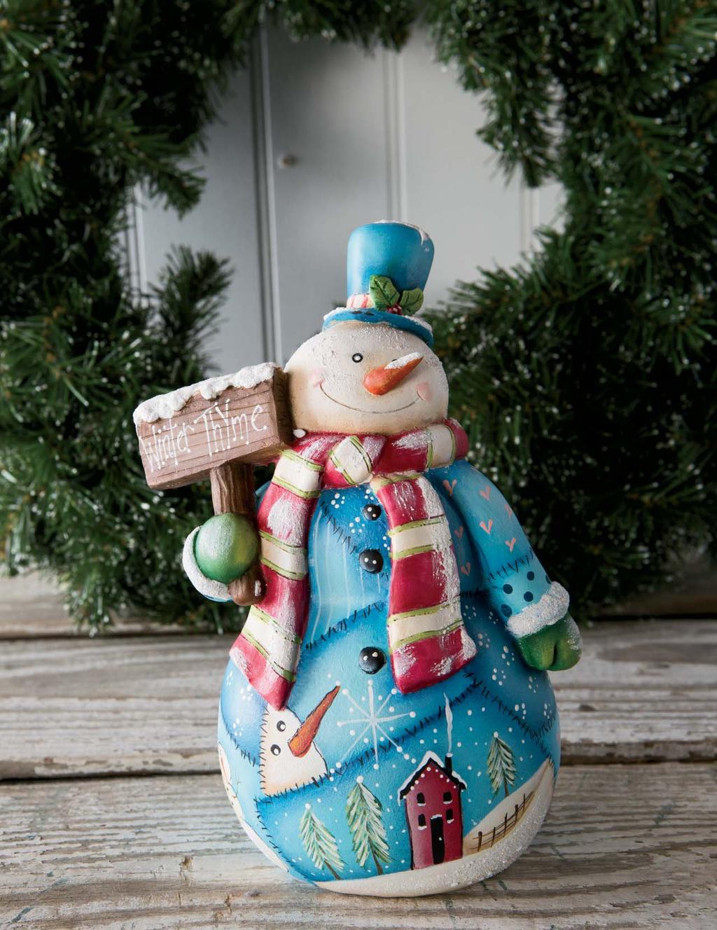 CALICO SNOWMAN by