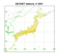 with the southern area in Japan. Finally, we investigated a large spatial gradient event with a sudden TEC variation over the densest area of GEONET.