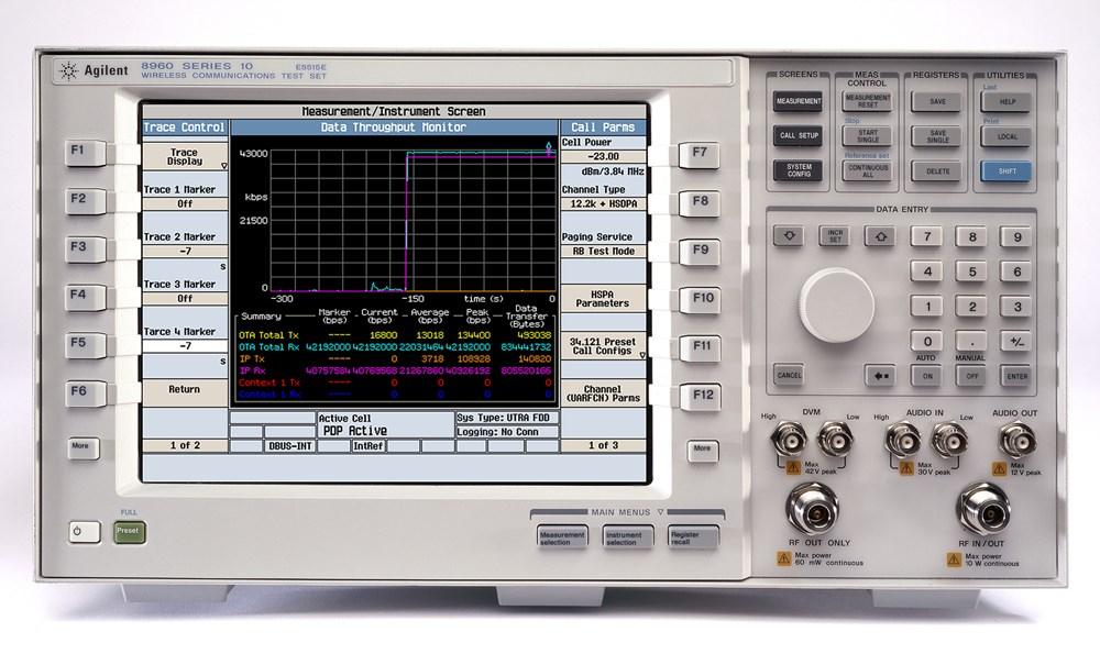 Measuring devices Agilent Technologies 8960 Series 10 The meter for approval testing of a GSM terminal consists of three essential components: A radio test simulator (eg Agilent