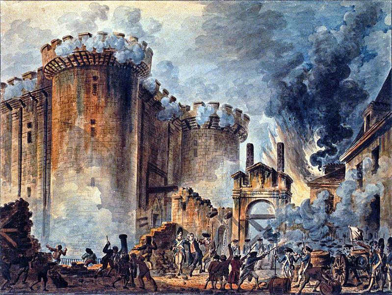 Figure 9: Jean-Pierre Houel s The Storming of the Bastille (1789) shows art s