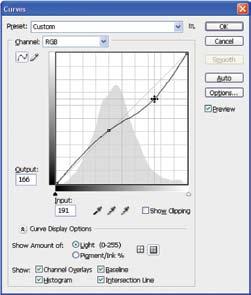 434 Learning Photoshop Figure 10-21. The Histogram palette s display options can be revealed or hidden by clicking the double arrow button.