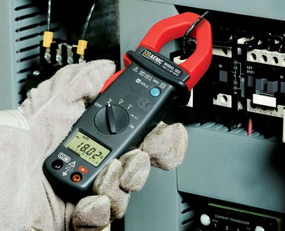 CLAMP-ON METER Models 500, 501, 502 & 503 The AEMC Models 500, 501, 502 and 503 are compact, professional clamp-on meters that measure up to the toughest standards.