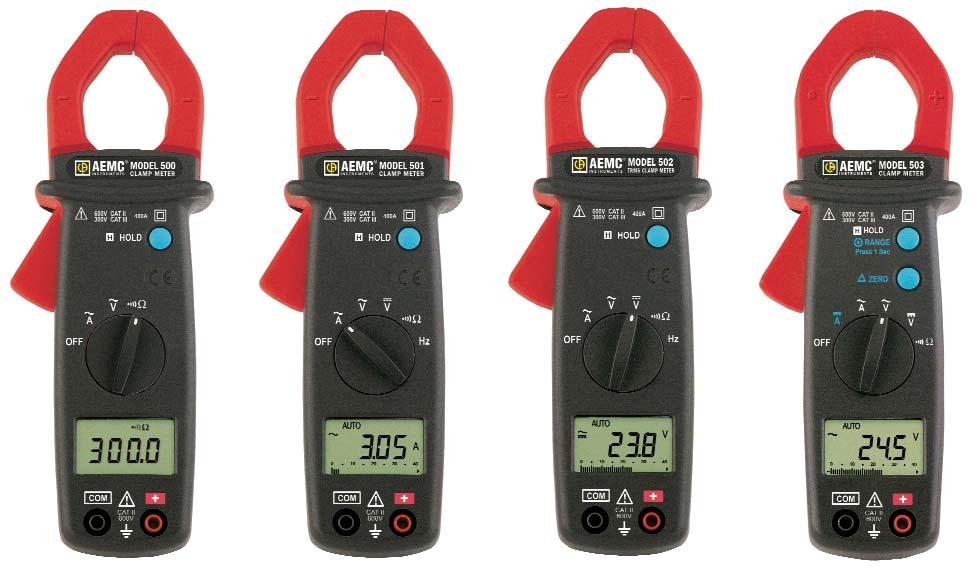 These meters offer a complete set of measurement ranges and are in compliance with international safety and quality standards to ensure a professional and reliable measuring tool.