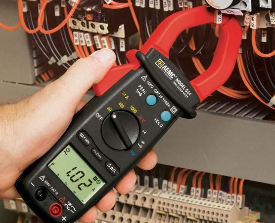 CLAMP-ON METER Models 511, 512 & 514 FEATURES Standard size, full function clamp-on meters 1000AAC or 1000AAC/DC current measurements The AEMC Models 511, 512 and 514 are general purpose professional
