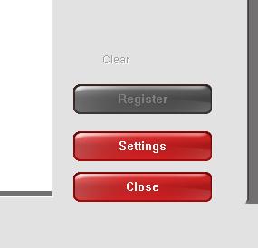 A greyed out registration button will appear to launch the registration process once registration marks are chosen. 3.