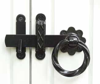 Twisted Ring Gate Latch - Flush Mount ATTRACTIVE TWISTED RING LATCH WITH