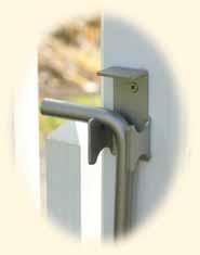 They also are supplied with a padlockable bracket so you can lock your gates