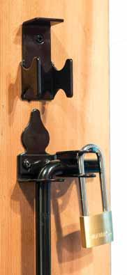Stainless Cane Bolt traditional Guide Bracket the Snug Cottage hardware bar