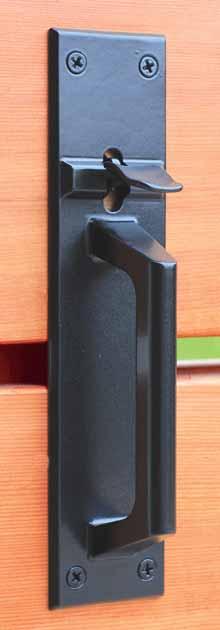 All components are made from Marine Grade 316 Stainless Steel The Contemporary Suffolk Latch is available in a Natural Satin Finish or our Black Polyester Powder Coat over 316