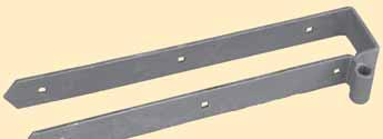 Double strap hinges sandwich the wood between the straps, virtually