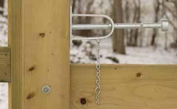(BPPCG) Irish Gate Latch Fasteners Included OPEN POSITION T Hasp &