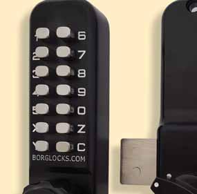Products Distributed by Vertical Keypad Combination Dead Suitable for both swing gates and out building doors, these dead bolt style, push button mechanical coded locks are perfect for when both