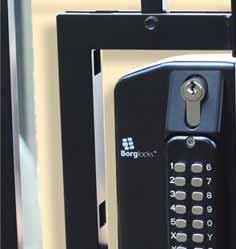 The latch projection from the gate lock is adjustable from 2.375 to 3.