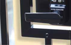 Low maintenance Mechanical operation requires no power or batteries Easily adjustable latch projection Key override to pull back the latch Key operated dead bolt