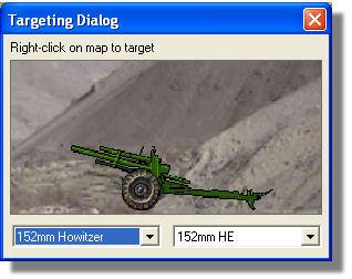So, select the Howitzers and then click the "Call" button, so we know more help is on the way, then click the "OK" button.