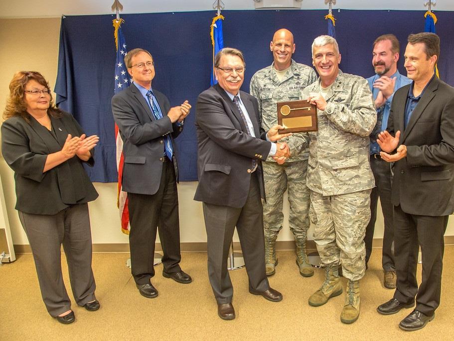 AFRL Maj Gen Masiello presented keys of HAARP to UAF