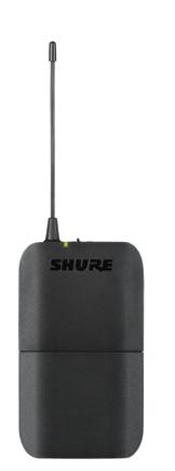Shure Lithium-Ion transmitter batteries XLR and ¼" output connectors Lightweight, durable construction Additional BLX4R features Adjustable output level