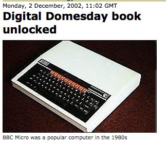 The 1980s Domesday book created using digital format became unreadable within a decade It remained unreadable for 16 years until A team from
