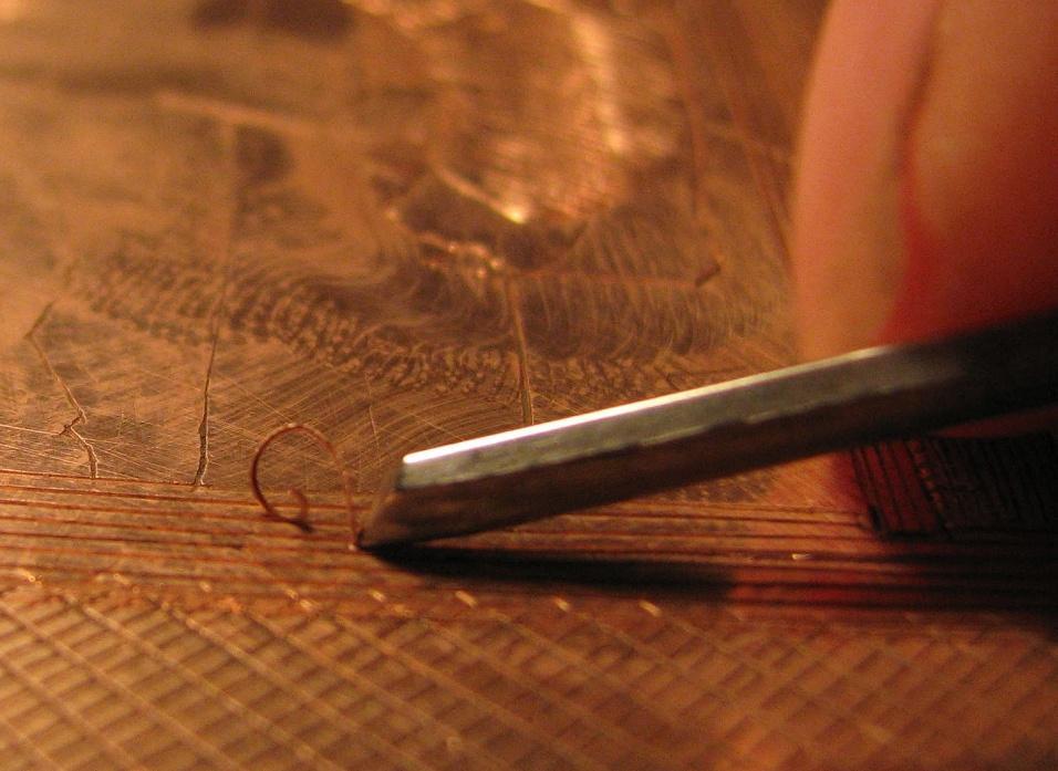 Engraving Engravings and etchings are the most delicate and detailed Uncoated copper or zinc