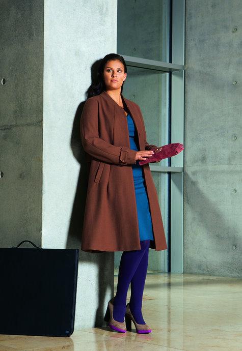 10/2011 Plus size Long A-line Coat By: burda style magazine http://www.burdastyle.