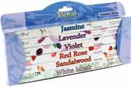 Stamford Incense Gift packs - 6 asst. fragrances x 8-stick packs Burn time is an average of 40 minutes per stick. $3.25 each Total SRP value $9.