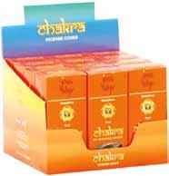 Stamford Chakra Incense 15-cone packs (masala) starter-set Burn time is an average of approximately 20 minutes per cone. Pre-pack $105.00 Total SRP value $377.
