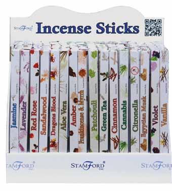 Stamford Incense 8-stick packs (squares) pre-packs cont Pre-pack $100.00 Total SRP value $330.