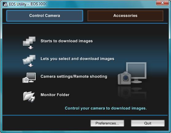 Monitor Folder Function (Function for Use with the WFT-E/EA, E/EA or E/EA) This is a function for checking your images with Digital Photo Professional (hereinafter DPP) in real time using