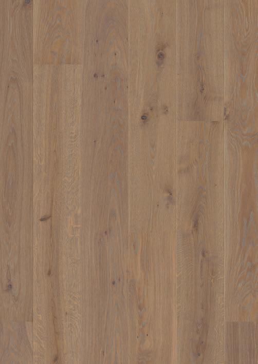 Oak Warm Grey Available from 1 January 2019 Article number: Width of boards: Features: Lockingsystem: Floor heating systems: PKG843FD/ PKGD43FD/ PKGV43FD 14 x 138/ 181/ 209 x 2200 mm 2V bevel,
