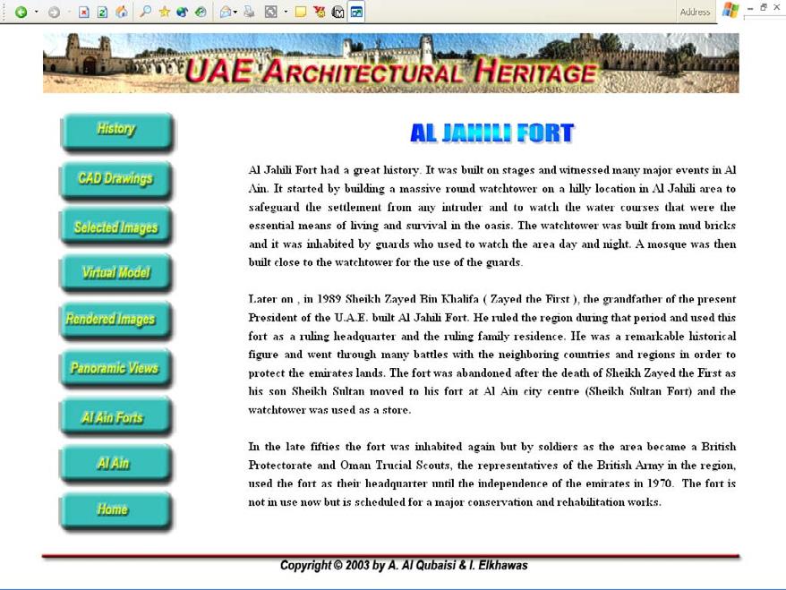 historical sites and buildings in the UAE.